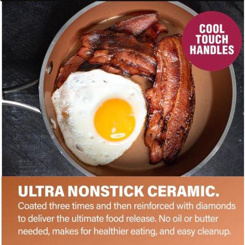 Gotham Steel Premium 10 Piece Hammered Copper Cookware Set Item | Buy Gotham Steel Premium 10 Piece Hammered Copper Cookware Set | SPOP Enterprise Global