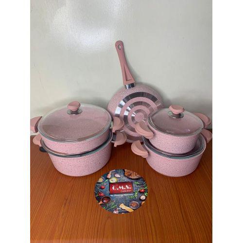 O.M.S 9 Pcs Non Stick Professional Cookware Set Casserole Pot Item | Buy O.M.S 9 Pcs Non Stick Professional Cookware Set Casserole Pot | SPOP Enterprise Global