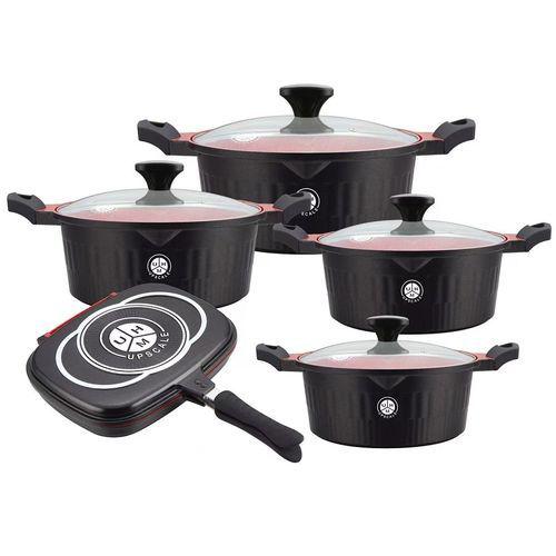 Upscale 5 SETS DIE CAST NON STICK COOKWARE SET - BLACK COLOUR Item | Buy Upscale 5 SETS DIE CAST NON STICK COOKWARE SET - BLACK COLOUR | SPOP Enterprise Global