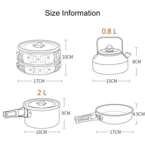 Hewolf Outdoor Camping Tableware Pots Cookwear Set Item | Buy Hewolf Outdoor Camping Tableware Pots Cookwear Set | SPOP Enterprise Global