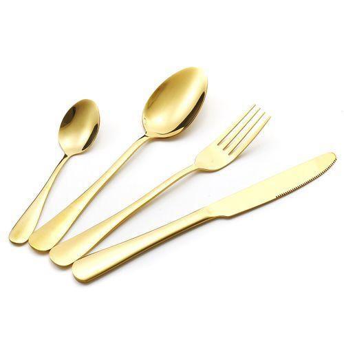 24Pcs Portable Silver Cutlery Sets Fork Spoon Set Classic Diner Ware Stainless Steel Tableware Kitchen Dining Supplies Gold Item | Buy 24Pcs Portable Silver Cutlery Sets Fork Spoon Set Classic Diner Ware Stainless Steel Tableware Kitchen Dining Supplies Gold | SPOP Enterprise Global