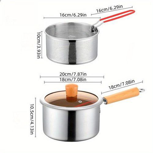 Stainless Steel Multi-Purpose Cookware Set with Frying Basket & Glass Lid - 304 SUS Non-Stick Saucepan, Deep Fryer, Noodle Boiled Item | Buy Stainless Steel Multi-Purpose Cookware Set with Frying Basket & Glass Lid - 304 SUS Non-Stick Saucepan, Deep Fryer, Noodle Boiled | SPOP Enterprise Global