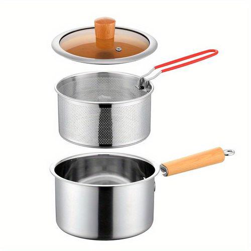 Stainless Steel Multi-Purpose Cookware Set with Frying Basket & Glass Lid - 304 SUS Non-Stick Saucepan, Deep Fryer, Noodle Boiled Item | Buy Stainless Steel Multi-Purpose Cookware Set with Frying Basket & Glass Lid - 304 SUS Non-Stick Saucepan, Deep Fryer, Noodle Boiled | SPOP Enterprise Global