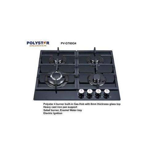 Polystar 60CM 4 Burner Built-in Gas Hob (All Gas) Item | Buy Polystar 60CM 4 Burner Built-in Gas Hob (All Gas) | SPOP Enterprise Global