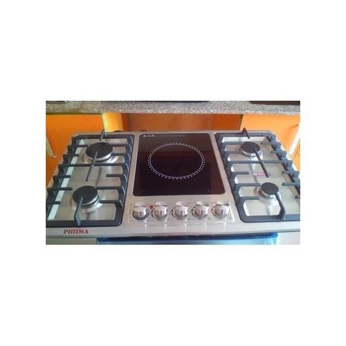 Phiima 90cmX60cm High End 4+1 Burner Stainless Gas & CeramicHob Item | Buy Phiima 90cmX60cm High End 4+1 Burner Stainless Gas & CeramicHob | SPOP Enterprise Global