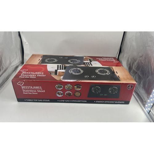 MEESTAJAMES Stainless Steel Dual Gas Stove Item | Buy MEESTAJAMES Stainless Steel Dual Gas Stove | SPOP Enterprise Global