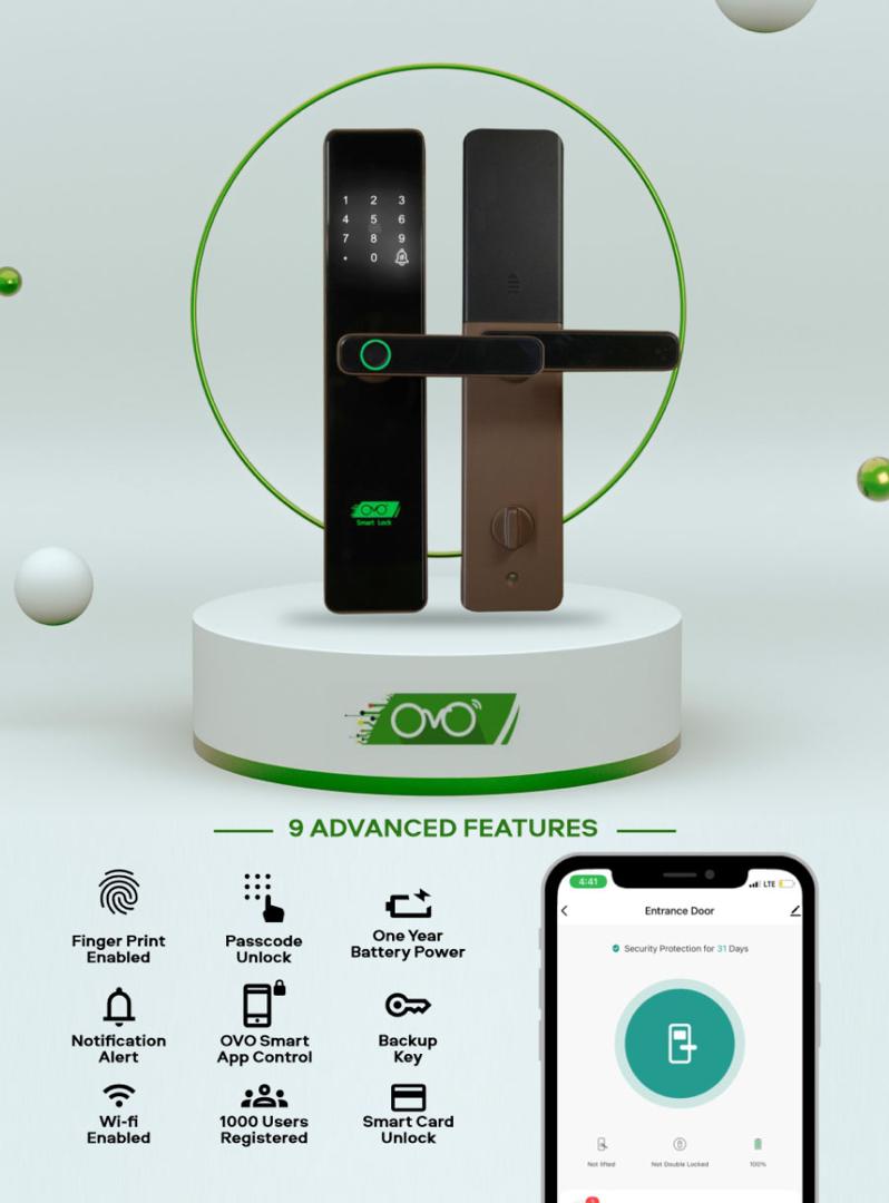 OVO Smart Lock Item | Buy OVO Smart Lock | SPOP Enterprise Global