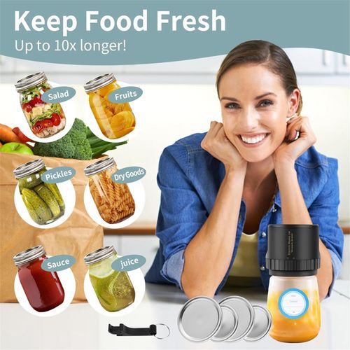 Vacuum Sealer Canning Lid Machine Kit For Food Storage White Item | Buy Vacuum Sealer Canning Lid Machine Kit For Food Storage White | SPOP Enterprise Global