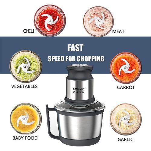 Sokany Electric Blender Wonder Chopper Food Processor 3L SK7027 - Fufu Pounded Yam Item | Buy Sokany Electric Blender Wonder Chopper Food Processor 3L SK7027 - Fufu Pounded Yam | SPOP Enterprise Global