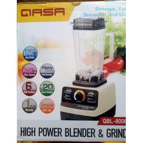 Qasa HIGH POWER BLENDER QBL-8008 With A GRINDER Item | Buy Qasa HIGH POWER BLENDER QBL-8008 With A GRINDER | SPOP Enterprise Global