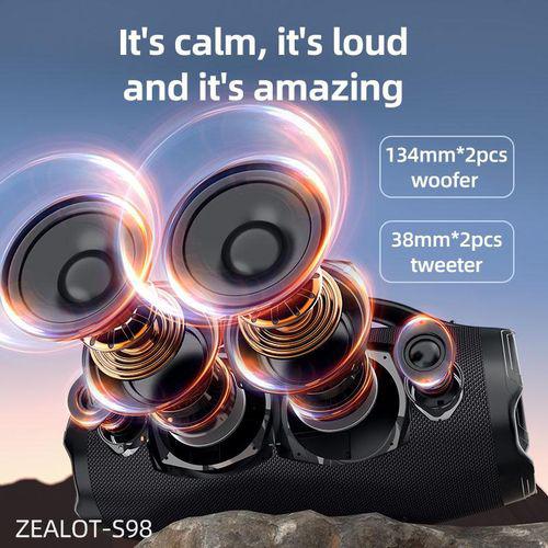Zealot S98 Bluetooth Speaker 160W high Power,lPX6 Waterproof,Incredible heavy bass Item | Buy Zealot S98 Bluetooth Speaker 160W high Power,lPX6 Waterproof,Incredible heavy bass | SPOP Enterprise Global