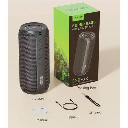 Zealot S32 Max IPX4 Waterproof Outdoor Speaker With 20W Massive Sound, Extra Bass Bluetooth Standard Battery Speaker Item | Buy Zealot S32 Max IPX4 Waterproof Outdoor Speaker With 20W Massive Sound, Extra Bass Bluetooth Standard Battery Speaker | SPOP Enterprise Global