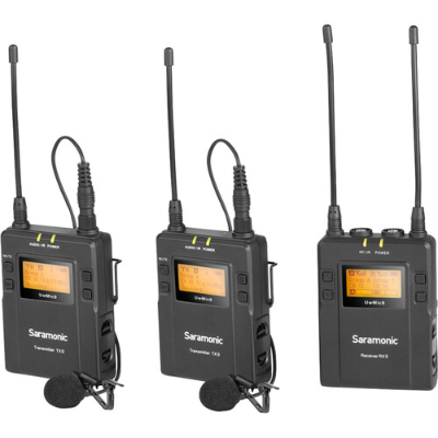 Saramonic Uwmic9 2-person Camera-mount Wireless Omni Lavalier Microphone System (514 To 596 Mhz) - SKU-1436 Item | Buy Saramonic Uwmic9 2-person Camera-mount Wireless Omni Lavalier Microphone System (514 To 596 Mhz) - SKU-1436 | SPOP Enterprise Global