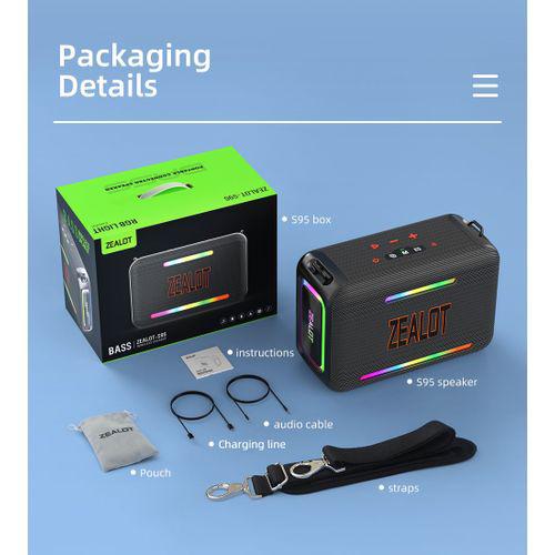 Zealot S95 120W High Subwoofer Speaker & 24000mAh Battery- Item | Buy Zealot S95 120W High Subwoofer Speaker & 24000mAh Battery- | SPOP Enterprise Global