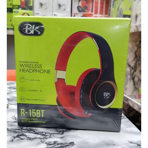 BK R-15BT SHOCKING SOUND STRONG BATTERY WIRELESS HEADPHONE Item | Buy BK R-15BT SHOCKING SOUND STRONG BATTERY WIRELESS HEADPHONE | SPOP Enterprise Global