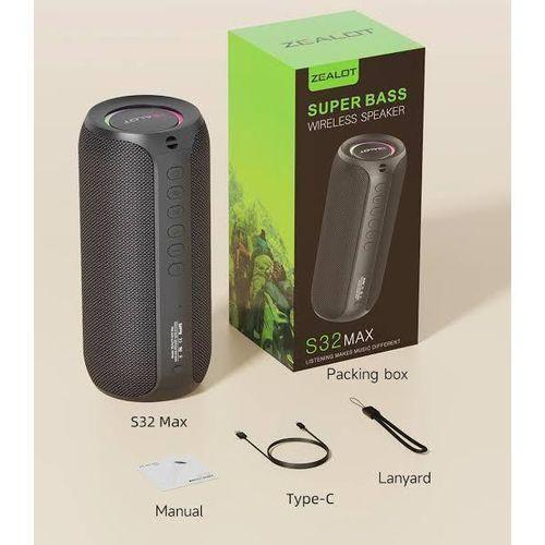Zealot S32 Max IPX4 Waterproof Outdoor Speaker With 20W Massive Sound, Extra Bass Bluetooth Standard Battery Speaker Item | Buy Zealot S32 Max IPX4 Waterproof Outdoor Speaker With 20W Massive Sound, Extra Bass Bluetooth Standard Battery Speaker | SPOP Enterprise Global
