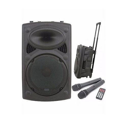 12" Portable Rechargeable Public Address System & Speaker With Bluetooth, USB/SD, FM Radio, Two Wireless Microphone. Item | Buy 12" Portable Rechargeable Public Address System & Speaker With Bluetooth, USB/SD, FM Radio, Two Wireless Microphone. | SPOP Enterprise Global