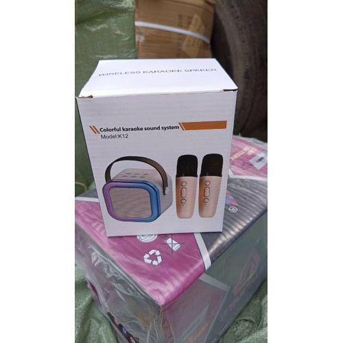Portable Bluetooth Speaker With 2 Wireless Microphones Ivory Kids Karaoke Machine Item | Buy Portable Bluetooth Speaker With 2 Wireless Microphones Ivory Kids Karaoke Machine | SPOP Enterprise Global
