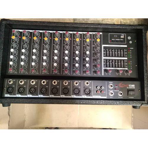 8 Channel Mixer With In-built Amplifier, EQ, USB Item | Buy 8 Channel Mixer With In-built Amplifier, EQ, USB | SPOP Enterprise Global
