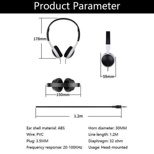 Universal 3.5mm Wired Headphones for PC, Online Classes & Training Item | Buy Universal 3.5mm Wired Headphones for PC, Online Classes & Training | SPOP Enterprise Global