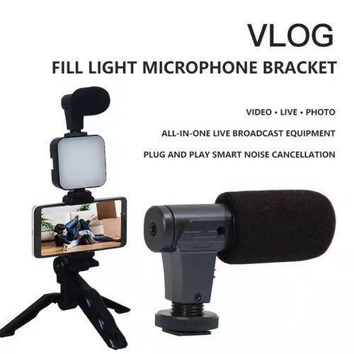 Smartphone Vlog Kit With LED Video Light 5600K+Cardioid Microphone+Extendable Phone Clip+Tripod Item | Buy Smartphone Vlog Kit With LED Video Light 5600K+Cardioid Microphone+Extendable Phone Clip+Tripod | SPOP Enterprise Global