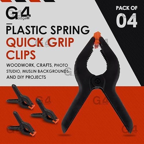4X Plastic Spring Clamps Muslin Backgrounds,- Heavy Duty Quick Grip Clips for Woodwork, Crafts, Photo Studio, and DIY Projects Item | Buy 4X Plastic Spring Clamps Muslin Backgrounds,- Heavy Duty Quick Grip Clips for Woodwork, Crafts, Photo Studio, and DIY Projects | SPOP Enterprise Global