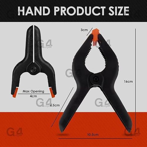 4X Plastic Spring Clamps Muslin Backgrounds,- Heavy Duty Quick Grip Clips for Woodwork, Crafts, Photo Studio, and DIY Projects Item | Buy 4X Plastic Spring Clamps Muslin Backgrounds,- Heavy Duty Quick Grip Clips for Woodwork, Crafts, Photo Studio, and DIY Projects | SPOP Enterprise Global