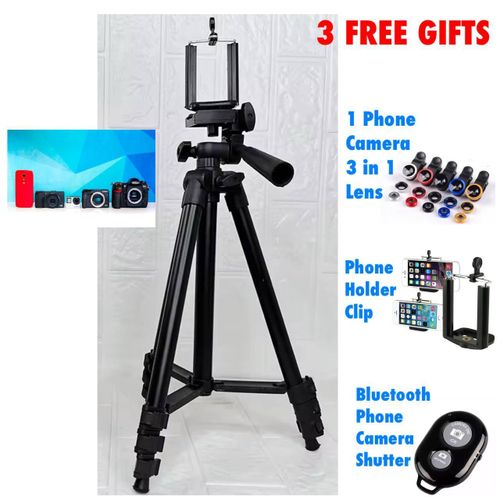 Tripod Stand For Digital Cameras And Smartphones With 2 FREE GIFTS Item | Buy Tripod Stand For Digital Cameras And Smartphones With 2 FREE GIFTS | SPOP Enterprise Global