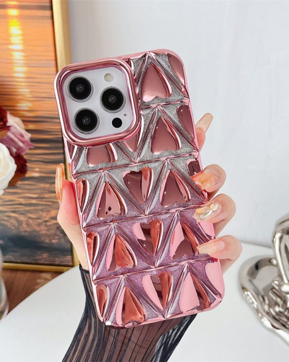 Pink Love Glitter Case Item | Buy Pink Love Glitter Case | SPOP Enterprise Global