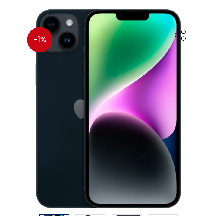 Apple iPhone 14 Plus, 128GB, Midnight MQ3R3LL/A Item | Buy Apple iPhone 14 Plus, 128GB, Midnight MQ3R3LL/A | SPOP Enterprise Global