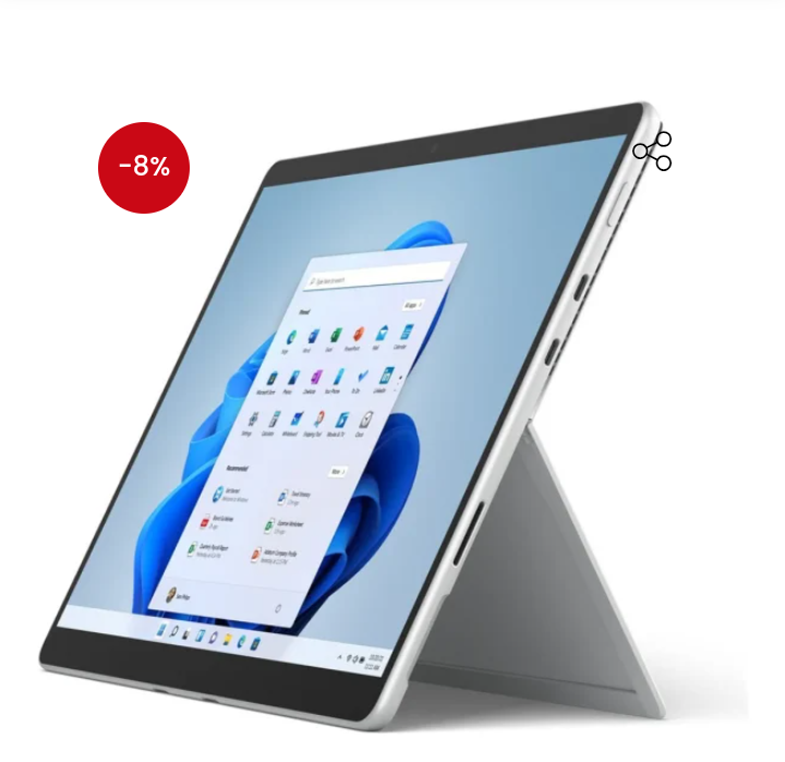 Microsoft Surface Pro-8 LTE 13.0″ PixelSense Tablet, Intel i5-1145G7, 2.60GHz, 16GB RAM, 256GB PCle NVMe SSD, Win11P – EIN-00001 Item | Buy Microsoft Surface Pro-8 LTE 13.0″ PixelSense Tablet, Intel i5-1145G7, 2.60GHz, 16GB RAM, 256GB PCle NVMe SSD, Win11P – EIN-00001 | SPOP Enterprise Global