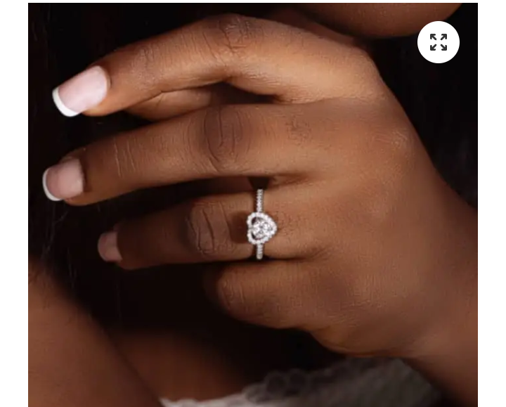 1.0ct Sweetheart Moissanite Engagement Ring Item | Buy 1.0ct Sweetheart Moissanite Engagement Ring | SPOP Enterprise Global