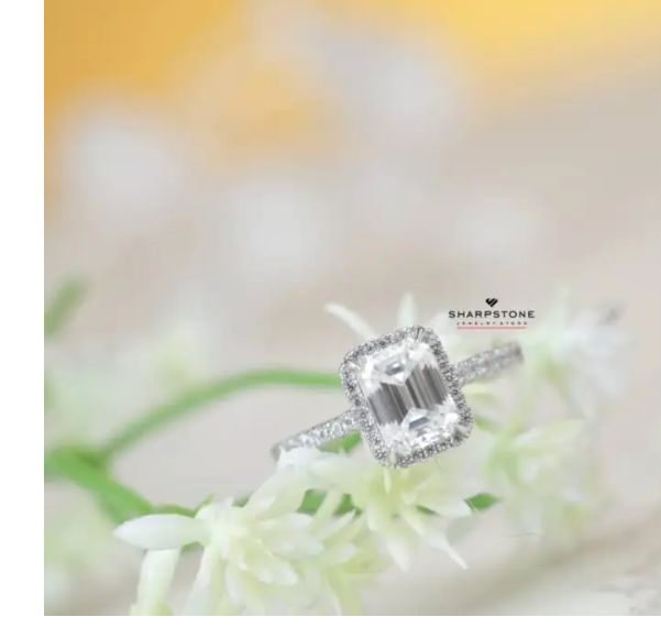 Cara Moissanite Engagement Ring in 925 Sterling Silver Item | Buy Cara Moissanite Engagement Ring in 925 Sterling Silver | SPOP Enterprise Global