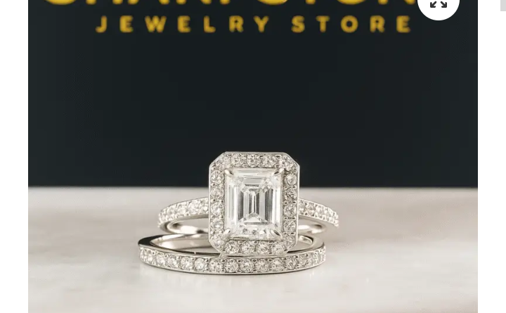 Cara Sterling Silver Bridal Set with Moissanite Stones Item | Buy Cara Sterling Silver Bridal Set with Moissanite Stones | SPOP Enterprise Global