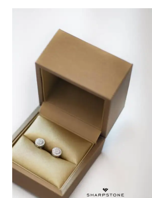 7mm Jason Moissanite Earrings in 925 Sterling Silver Item | Buy 7mm Jason Moissanite Earrings in 925 Sterling Silver | SPOP Enterprise Global