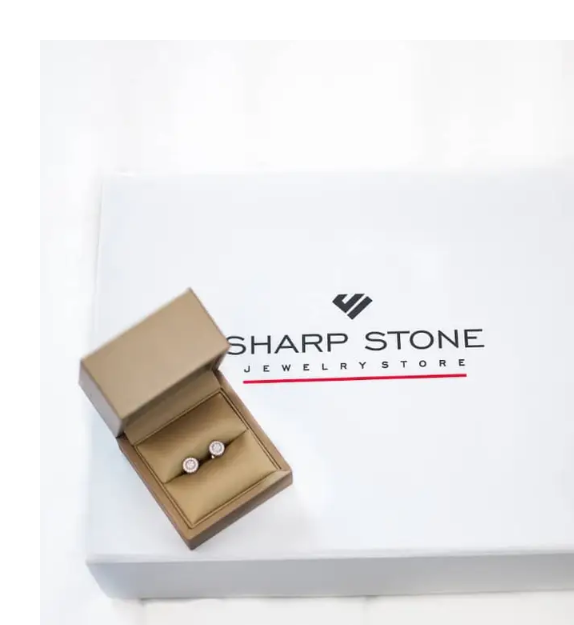 7mm Jason Moissanite Earrings in 925 Sterling Silver Item | Buy 7mm Jason Moissanite Earrings in 925 Sterling Silver | SPOP Enterprise Global