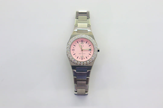 Diamond Bezel - 36mm Elite2 Watch in White Gold and Pink Dial Item | Buy Diamond Bezel - 36mm Elite2 Watch in White Gold and Pink Dial | SPOP Enterprise Global