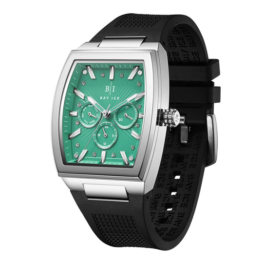 Bay Ice Spacecraft Watch - Silver and Turquoise Blue Dial Item | Buy Bay Ice Spacecraft Watch - Silver and Turquoise Blue Dial | SPOP Enterprise Global