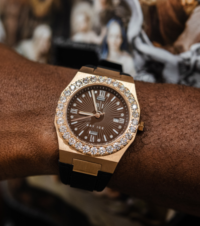 Diamond Bezel - ELITE2 Rubber Strap Watch in Rose Gold Item | Buy Diamond Bezel - ELITE2 Rubber Strap Watch in Rose Gold | SPOP Enterprise Global