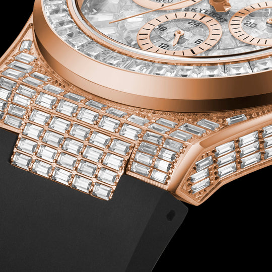 Bay Ice Skylight Full Baguette Bussdown Watch - Rose Gold Item | Buy Bay Ice Skylight Full Baguette Bussdown Watch - Rose Gold | SPOP Enterprise Global
