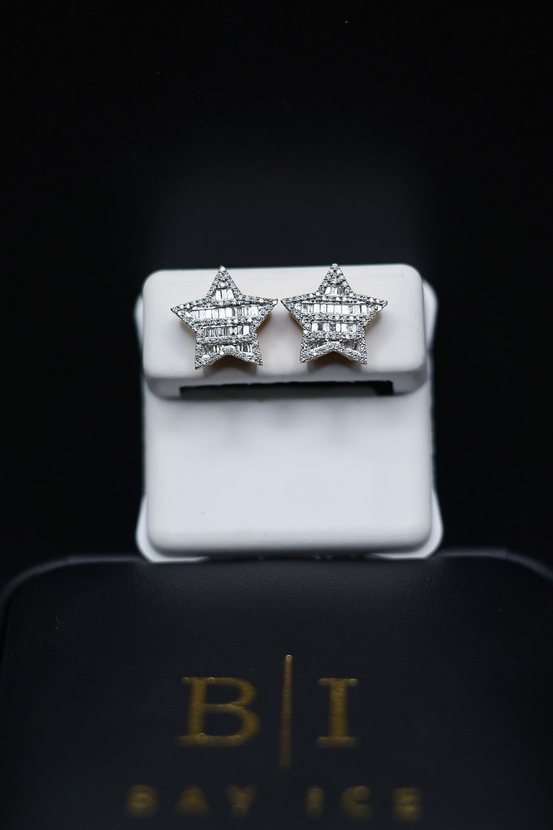 10kt 0.5ct WG Star Baguette Natural Diamond Earring Item | Buy 10kt 0.5ct WG Star Baguette Natural Diamond Earring | SPOP Enterprise Global