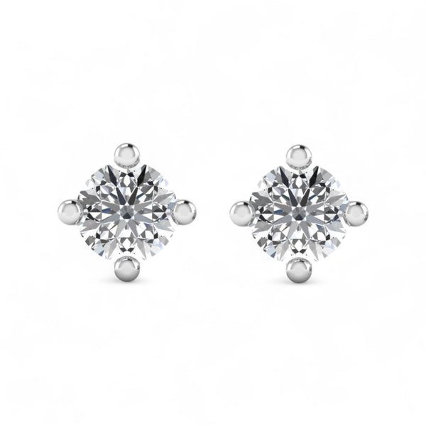 Moissanite Studs in 925 Sterling Silver Item | Buy Moissanite Studs in 925 Sterling Silver | SPOP Enterprise Global