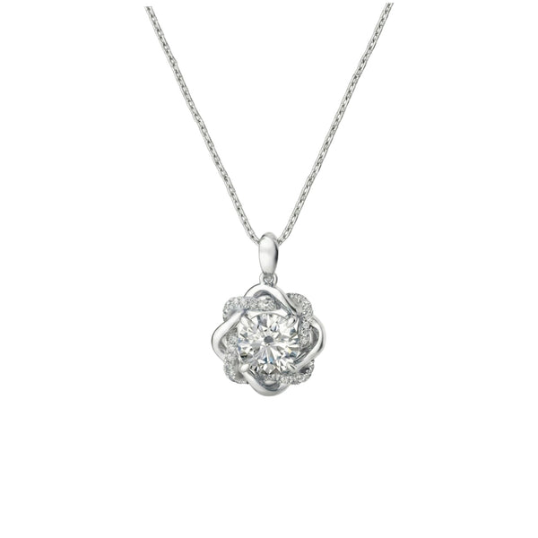 Item | Buy Moonstone Moissanite Necklace in 925 Sterling Silver | SPOP Enterprise Global