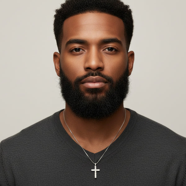 Item | Buy Island Moissanite Cross Pendant in 925 Sterling Silver | SPOP Enterprise Global