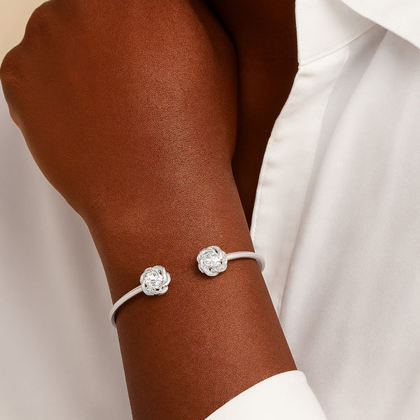 Moonstone Moissanite Bracelet in 925 Sterling Silver Item | Buy Moonstone Moissanite Bracelet in 925 Sterling Silver | SPOP Enterprise Global