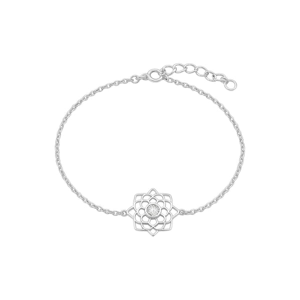 Item | Buy Maureen Floral Moissanite Bracelet in 925 Sterling Silver | SPOP Enterprise Global
