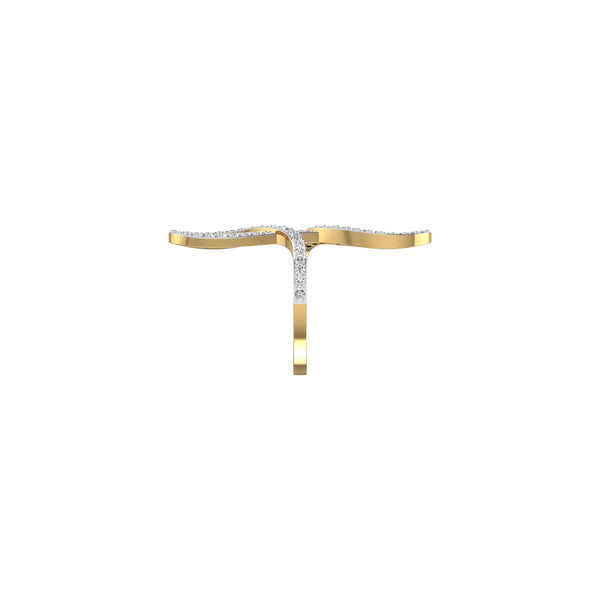 Item | Buy Oiza Infinie Pave Diamond Ring in 18K Gold | SPOP Enterprise Global