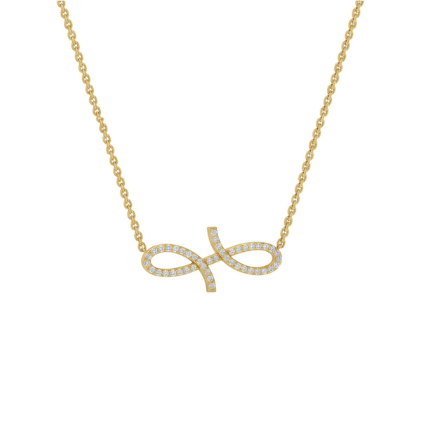 Oiza Infinie Pave Diamond Necklace in 18KT Gold Item | Buy Oiza Infinie Pave Diamond Necklace in 18KT Gold | SPOP Enterprise Global