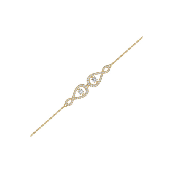 Item | Buy Two Charm Twinkle Infinie Diamond Bracelet in 18KT Gold | SPOP Enterprise Global