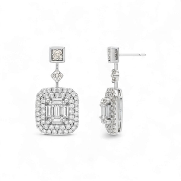 Item | Buy Anne Natural Drop Diamonds Earring in 18KT Gold | SPOP Enterprise Global